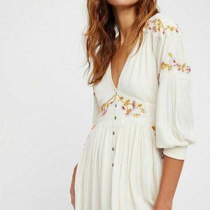 Free People Embroidered Maxi Dress